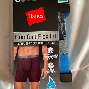 Hanes Blue Boxer Briefs